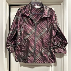 Chico’s Size 3 Plaid Jacket